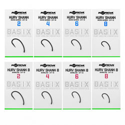 Korda Basix Curve Shank Hooks